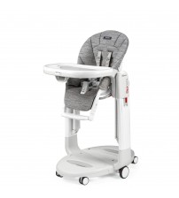 Scaun de masa 3 in 1 Peg Perego Tatamia Follow Me, 0-15 Kg, WonderGrey, Gri